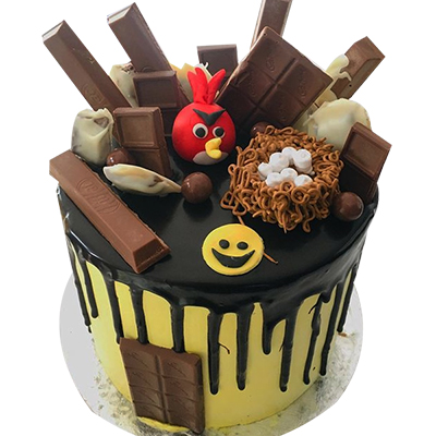 "Designer Angry Bird Fondant Cake -3 Kg  (Cake Magic) - Click here to View more details about this Product